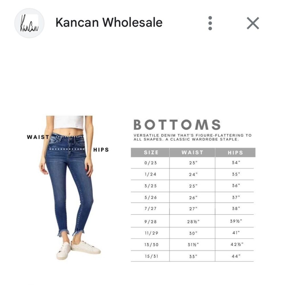 60057 KanCan High Rise Wide Leg Jeans (90’s Flare) - Picture 12 of 12